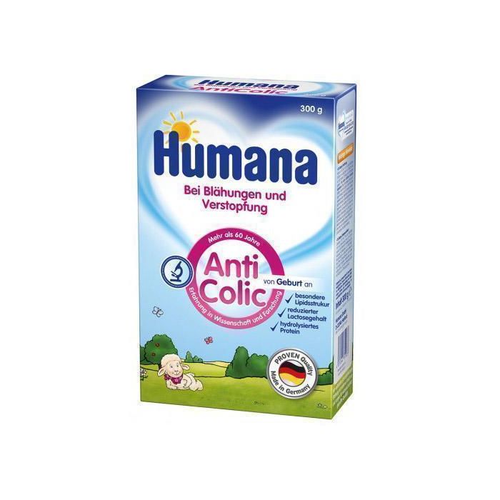 Смесь молочная Humana Антиколик с LC PUFA и пребиотиками (с рождения) 300 г  фото
