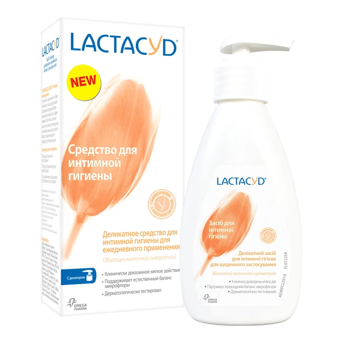 Средство для интимной гигиены Лактацид (Lactacyd) с дозатором 200 мл в аптеке