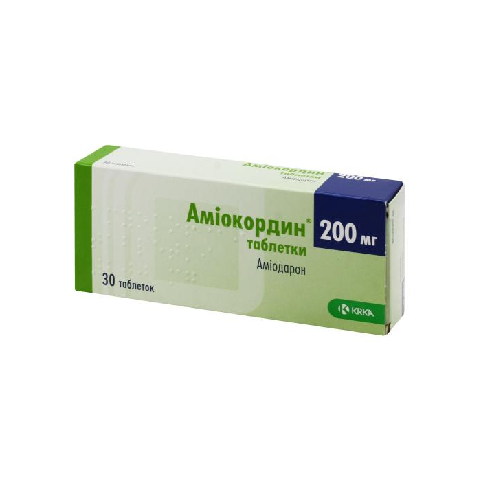 Аміокордин 200 мг таблетки №30  купити