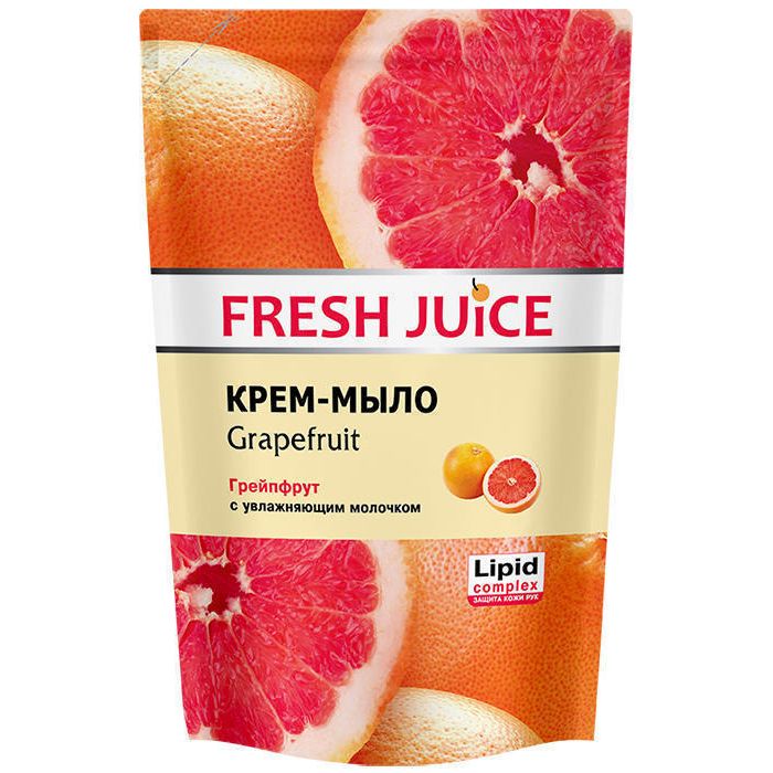Крем-мыло Fresh Juice грейпфрут дой-пак 460мл цена