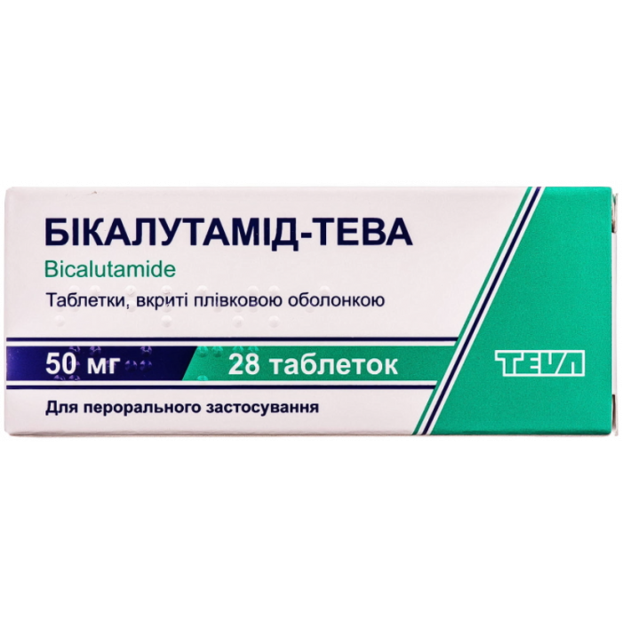 Бикалутамид-Тева 50 мг таблетки №28  фото