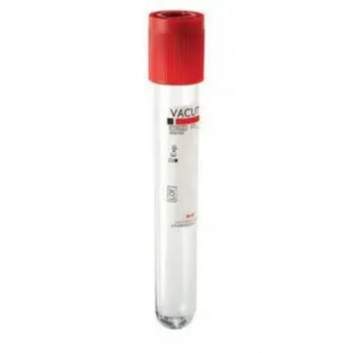 Пробірка Vacutest Plast для збору крові з активатором згортання 13 х 75 мм червона кришка 9 мл №100 в інтернет-аптеці