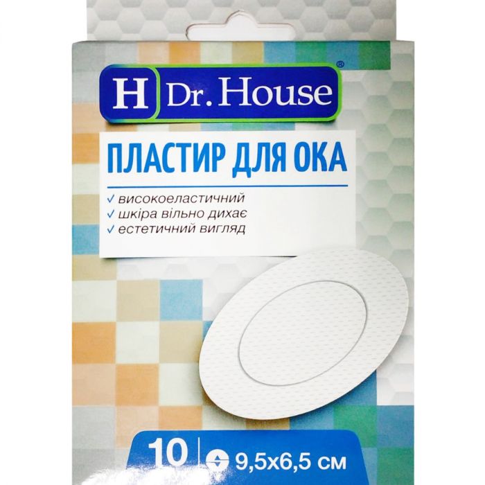 Пластир для ока H Dr.House стерильний 9,5 см х 6,5 см, 10 шт. замовити