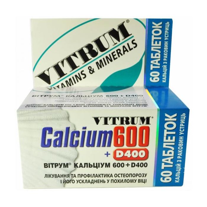 Витрум кальциум 600+ D400 таблетки №60 в Украине