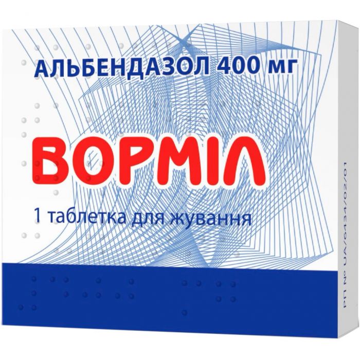 Вормил 400 мг таблетки №1 в интернет-аптеке