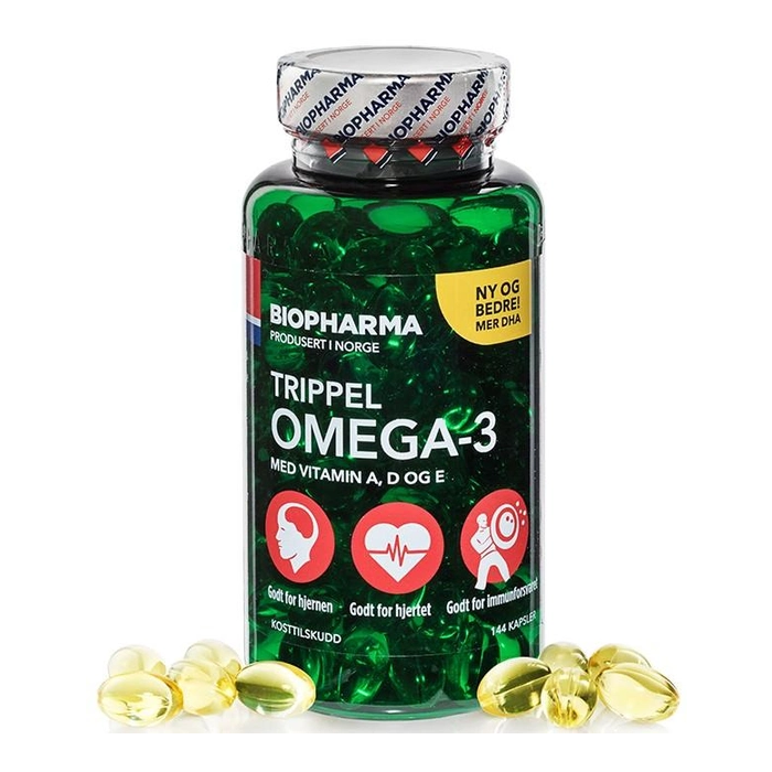Потрійна Omega-3 Biopharma Trippel Преміум капсули №144 в Україні
