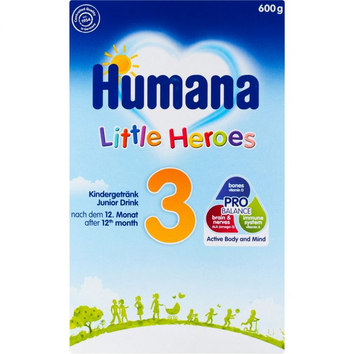 Молочная сухая смесь Humana Little Heroes 3, от 12 месяцев, 600 г в Украине