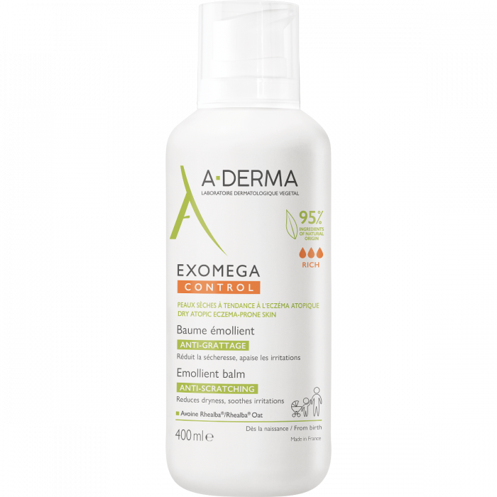 Бальзам-емолент A-Derma (А-Дерма) Exomega Control для атопічної шкіри дітей та дорослих, 400 мл ціна