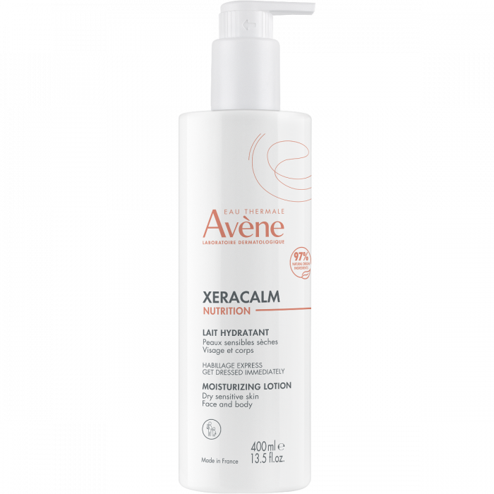 Молочко Avene (Авене) XeraCalm Nutrition для живлення сухої та дуже сухої чутливої шкіри обличчя та тіла 400 мл фото