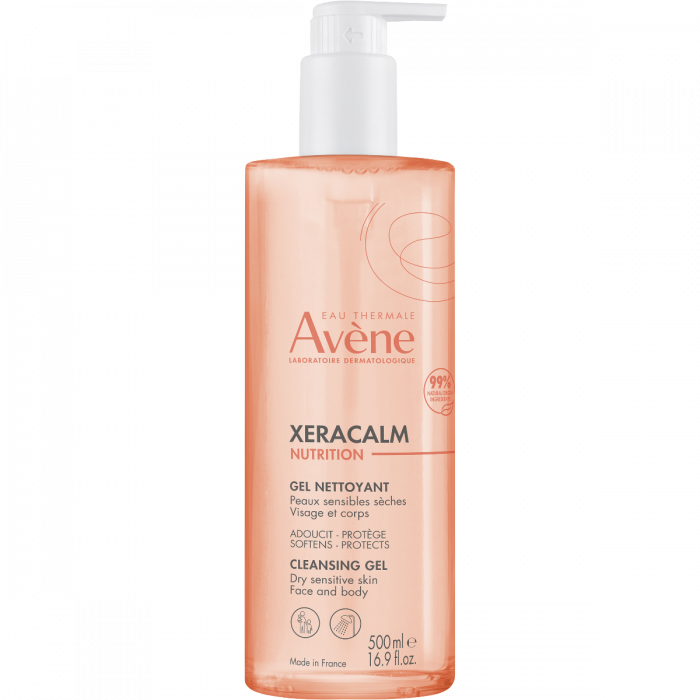 Гель Avene (Авене) XeraCalm Nutrition очищуючий для сухої чутливої шкіри обличчя та тіла 500 мл фото