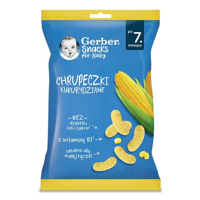 Снеки Gerber кукурудзяні з 7 місяців 28 г ADD