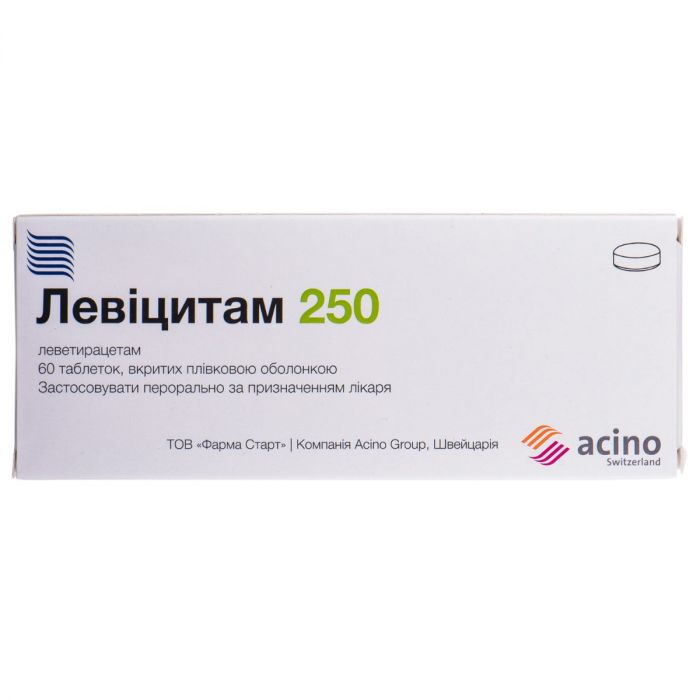 Левіцитам 250 мг таблетки №60 в інтернет-аптеці