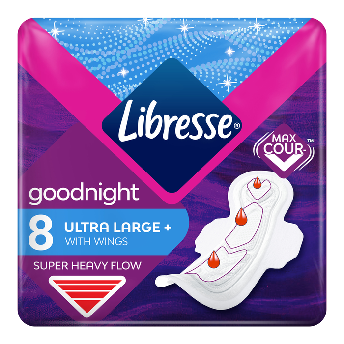 Прокладки гигиенические Libresse Goodnight Ultra Large+ №8 цена