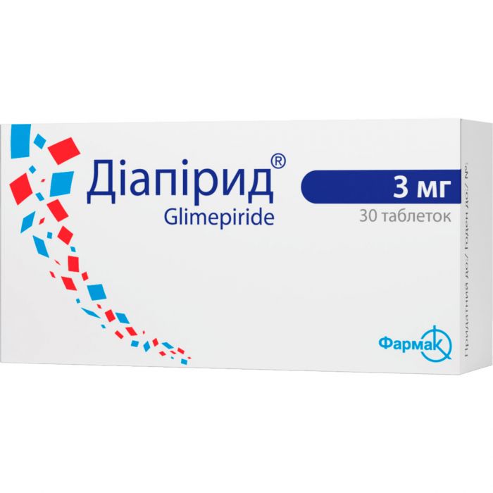 Диапирид 3 мг таблетки №30 фото