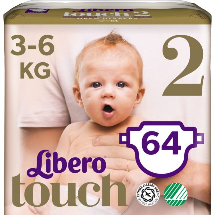 Підгузки Libero Touch р.2 (3-6 кг) 64 шт. в аптеці