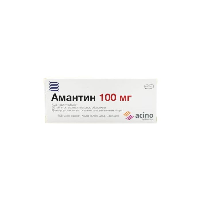 Амантин 100 мг таблетки №60 ADD