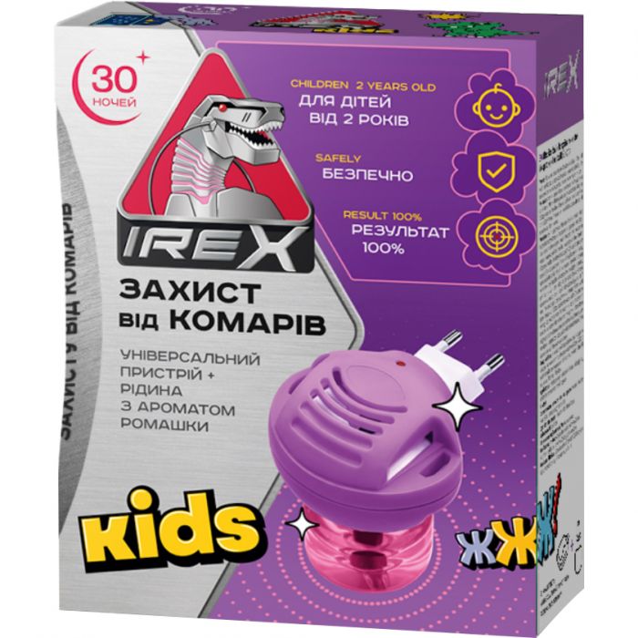 Комплект iRex Kids від комарів: прилад та рідина 30 ночей в інтернет-аптеці