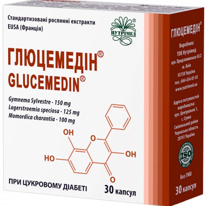 Глюцемедін 400 мг капсули №30 в інтернет-аптеці
