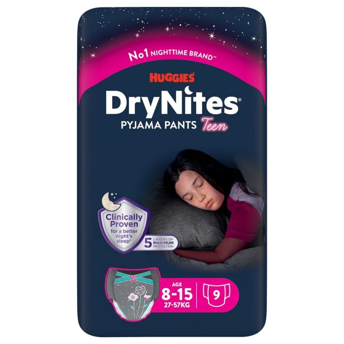 Труси-підгузки для дівчаток Huggies DryNites нічні (27-57 кг) №9 недорого