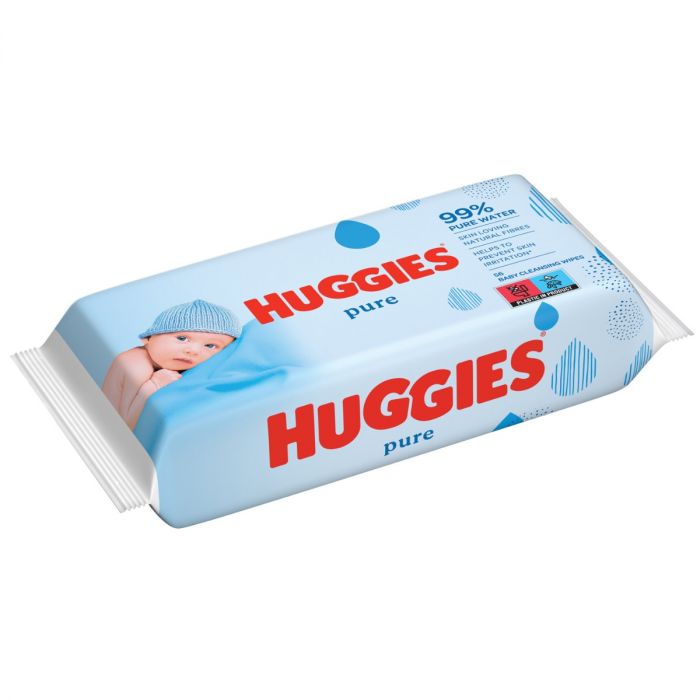 Серветки вологі Huggies Pure №56 недорого