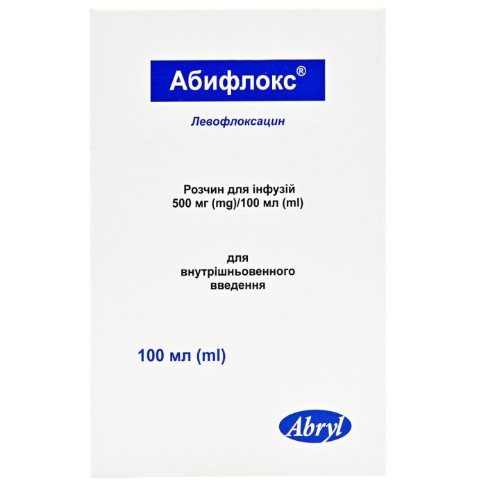 Абіфлокс 500 мг/100 мл розчин для інфузій 100 мл №1 фото