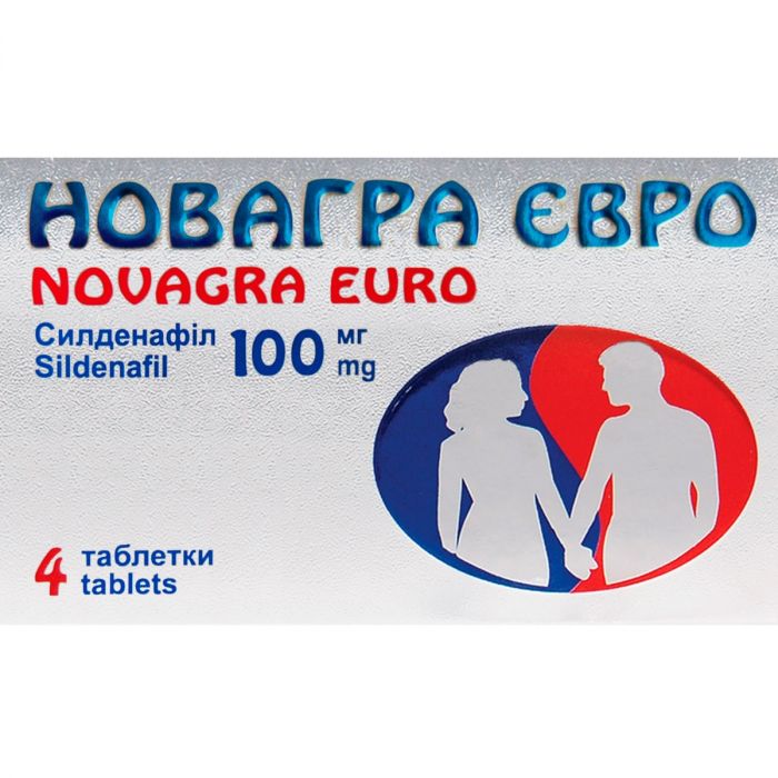 Новагра Євро 100 мг таблетки №4 замовити