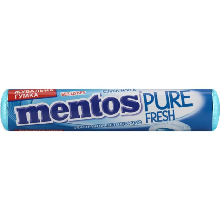 Жувальна гумка Mentos Pure Fresh М'ята 15,75 г в аптеці