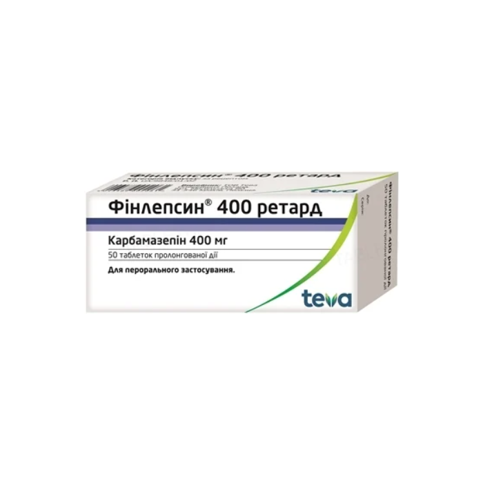 Фінлепсин ретард 400 мг таблетки №50 фото