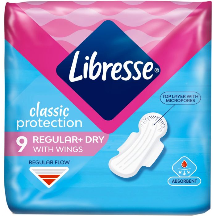 Прокладки Libresse Classic Protection Regular+Dry №9 в аптеке