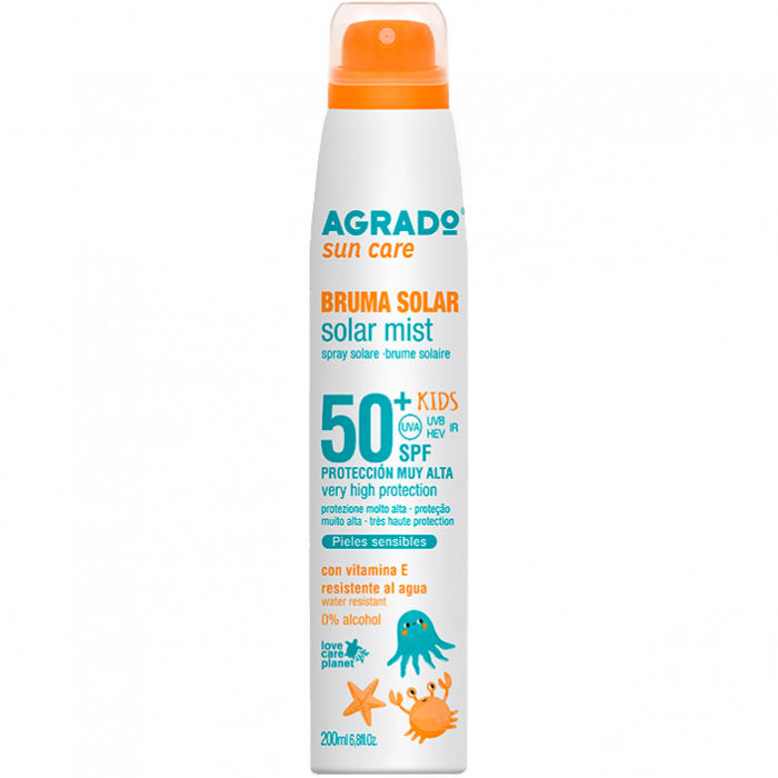Спрей-мист Agrado (Аградо) для детей солнцезащитный SPF50+, 200 мл ADD