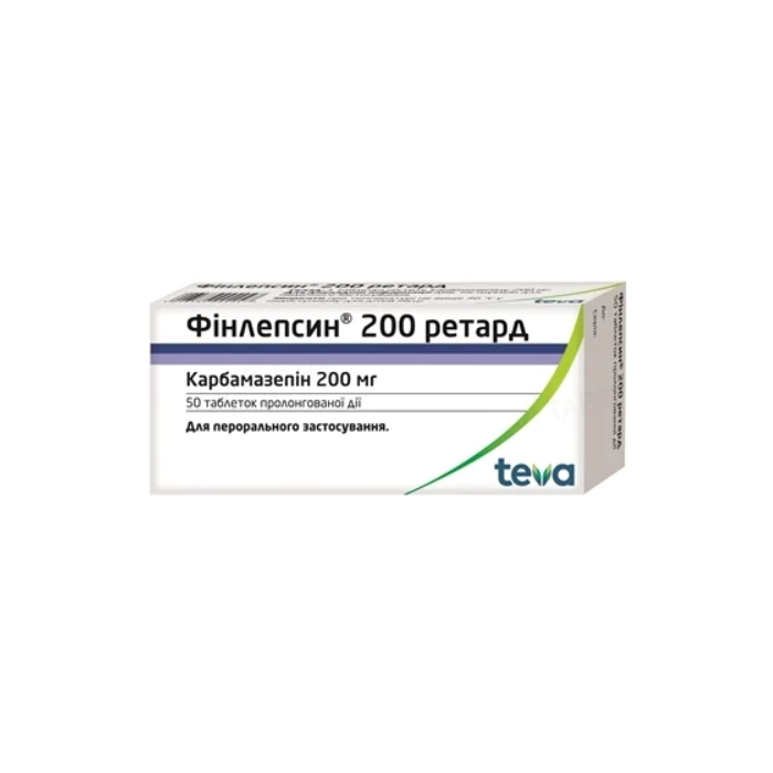 Финлепсин ретард 200 мг таблетки №50  ADD