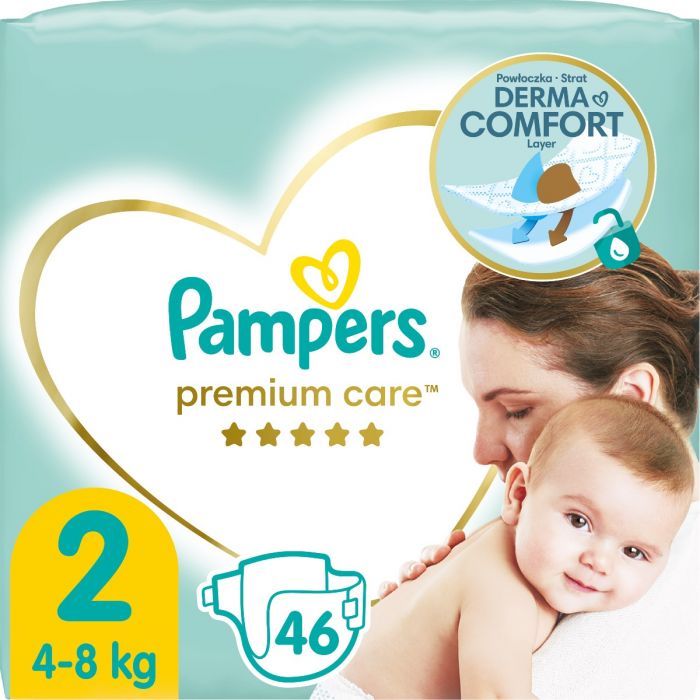 Підгузки Pampers Premium Care р.2 (4-8 кг) 46 шт. в аптеці