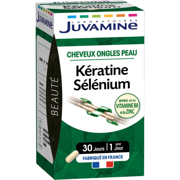 Juvamine (Жувамін) Кератин + селен. Волосся, нігті, шкіра капсули №30 в Україні