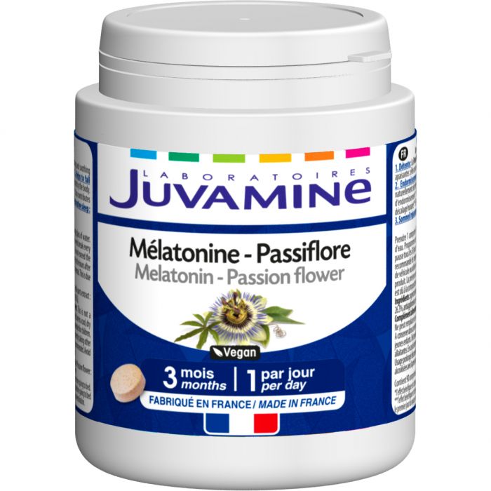 Juvamine (Жувамин) Мелатонин + пассифлора. 3 действия для сна таблетки №90 в Украине
