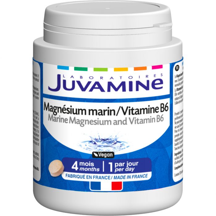 Juvamine (Жувамін) Морський магній + вітамін B6. Нервовий баланс таблетки №120 купити