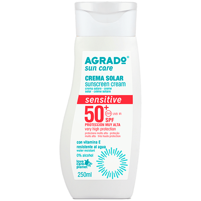 Крем Agrado (Аградо) сонцезахисний для чутливої шкіри SPF50+ 250 мл  в Україні