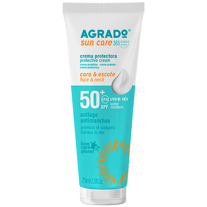 Крем Agrado (Аградо) сонцезахисний для обличчя SPF50+ 75 мл  ціна