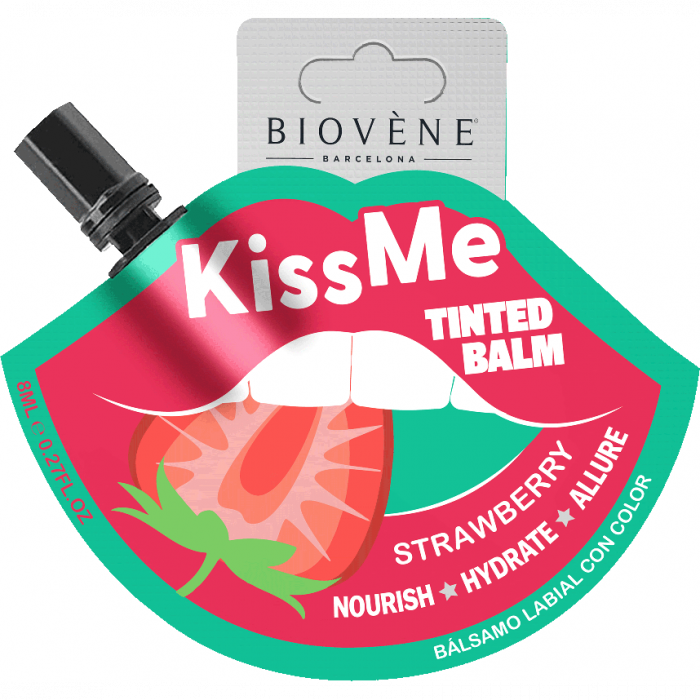 Бальзам Biovene (Біовен) для губ Поцілуй мене, полуниця 8 мл в аптеці