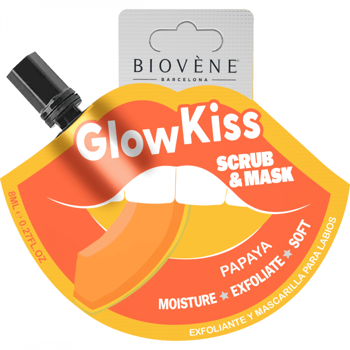 Скраб-маска Biovene (Біовен) для губ Сяючий поцілунок папайя 8 мл ціна
