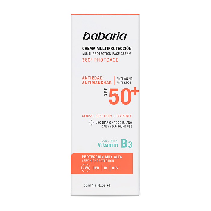 Крем Babaria (Бабарія) сонцезахисний для обличчя антивіковий SPF50+ 50 мл в аптеці