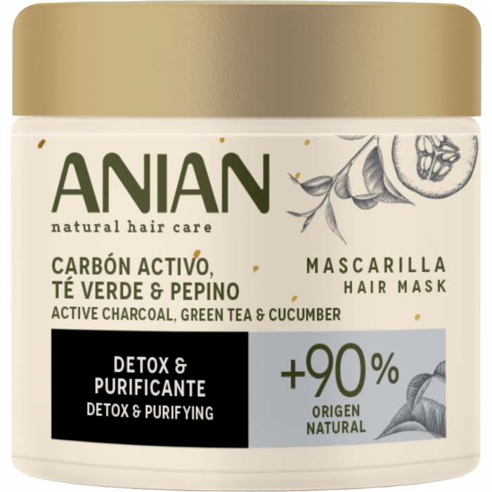 Маска Anian (Аніан) для жирного волосся з активованим вугіллям 350 мл в аптеці