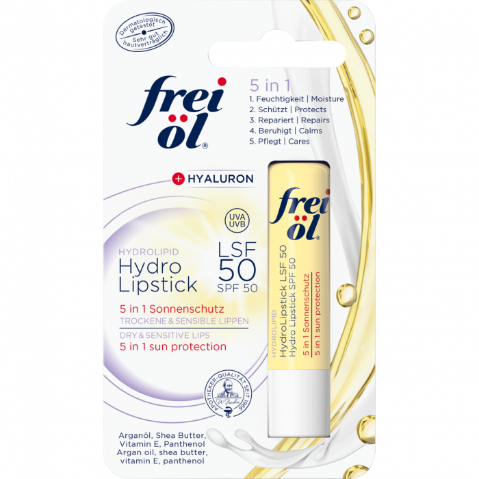 Помада Frei Ol (Фрай Ол) Hydrolipid для губ SPF 50 для сухої, чутливої шкіри 4,5 г ціна