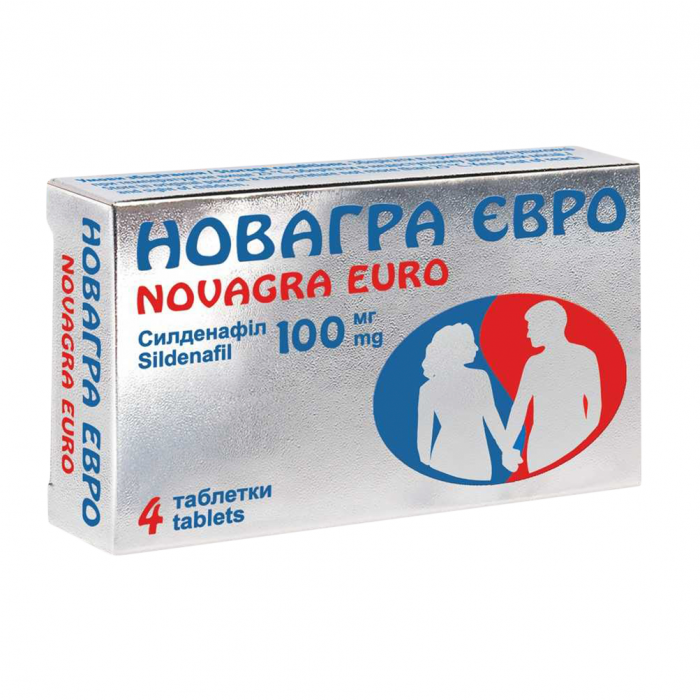 Новагра 100 мг таблетки №4 купить