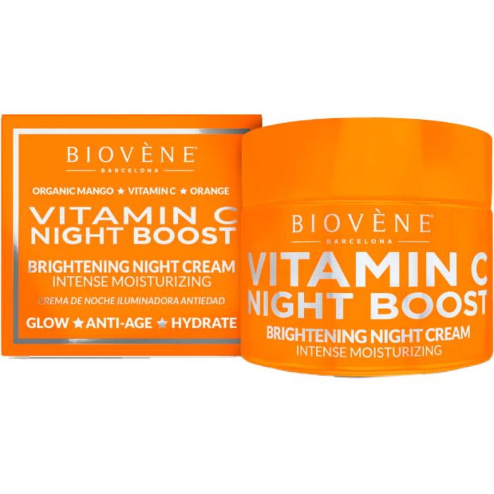 Крем Biovene (Біовен) для обличчя проти зморшок із вітаміном С для сяйва шкіри нічний 50 мл в аптеці