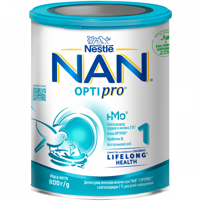 Суміш молочна Nestle NAN OptiPro 1, від народження, 800 г в інтернет-аптеці