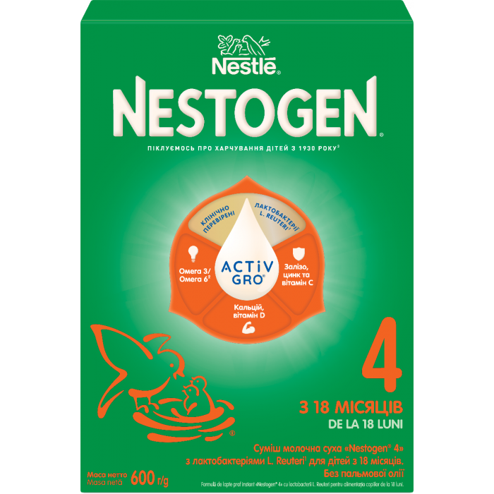Суміш молочна Nestle Nestogen-4 (з 18 місяців) 600 г купити