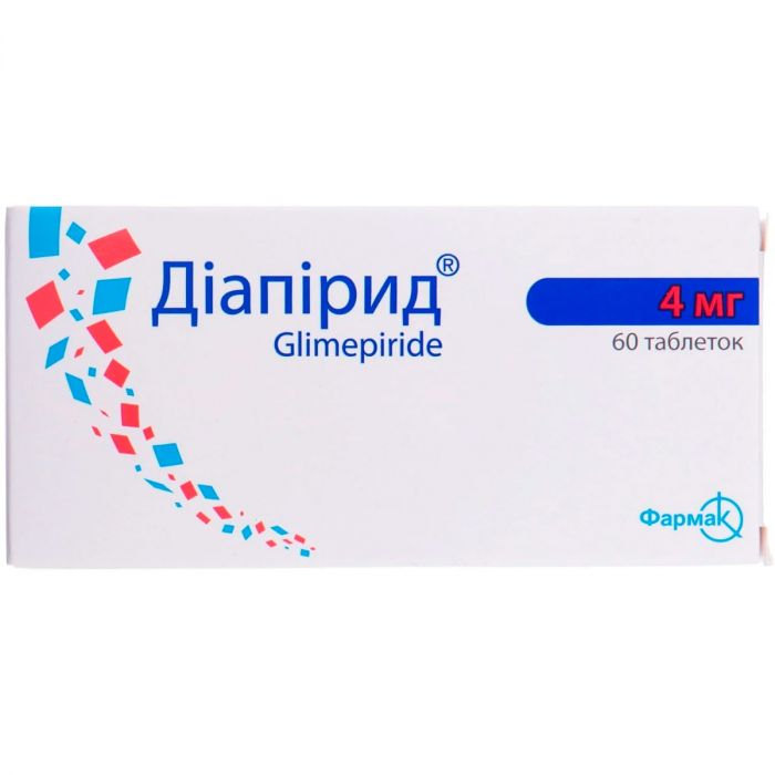 Диапирид 4 мг таблетки №60 в Украине