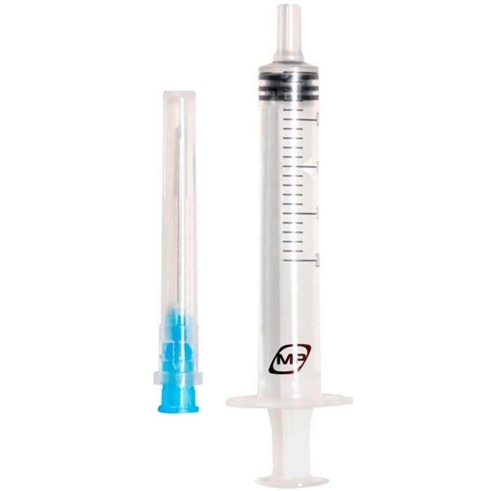 Шприц MedPlast трикомпонентний стерильний з голкою 23G (0,6 х 32 мм) 2 мл №1 в аптеці