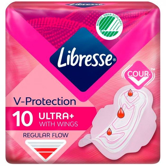 Прокладки гігієнічні Libresse (Лібрес) Ultra+ з крильцями №10 ціна