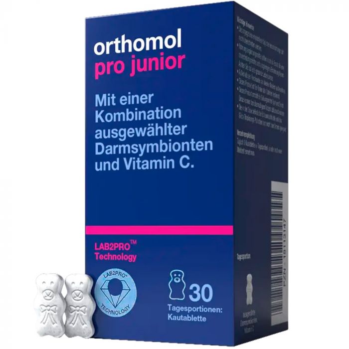 Orthomol (Ортомол) Pro Junior жувальні ведмедики (для підтримки дитячого кишечника) на 30 днів №30 в аптеці